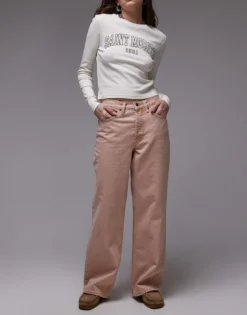 TOPSHOP Mittlere Taille Locker geschnitten Jeans