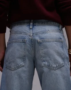 TOPSHOP Mittlere Taille Weiter Beinschnitt Jeans