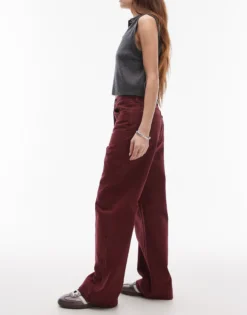 TOPSHOP Mittlere Taille Weiter Beinschnitt Jeans