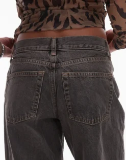 TOPSHOP Niedrige Taille Weiter Beinschnitt Jeans