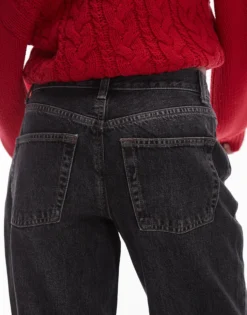 TOPSHOP Niedrige Taille Weiter Beinschnitt Jeans