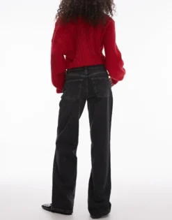 TOPSHOP Niedrige Taille Weiter Beinschnitt Jeans
