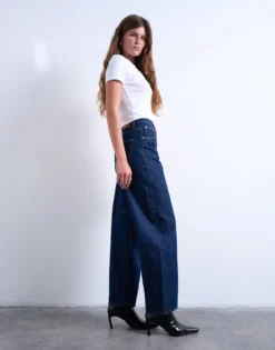 TSBARREL Hohe Taille Barrel Fit Jeans