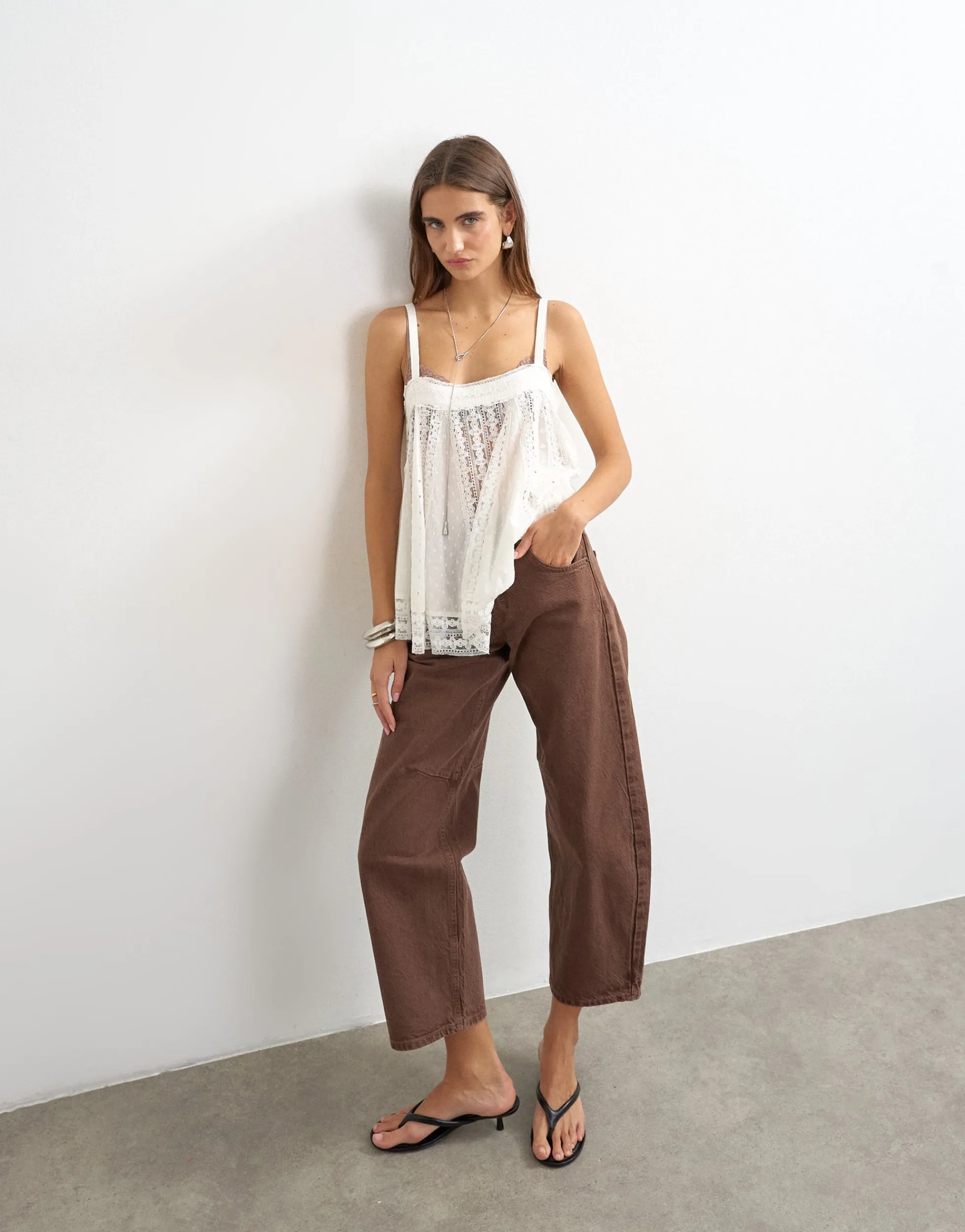 TSBARREL Hohe Taille Barrel Fit Jeans