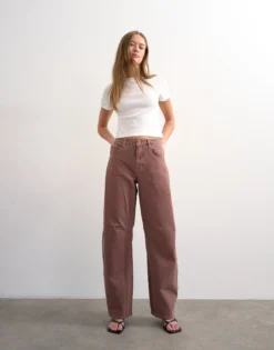 TSBARREL Hohe Taille Barrel Fit Jeans