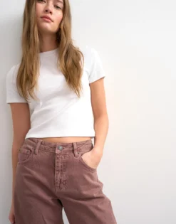 TSBARREL Hohe Taille Barrel Fit Jeans