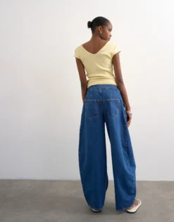 TSBELLE Mid Rise Barrel Fit Jeans