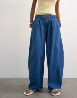 TSBELLE Mid Rise Barrel Fit Jeans