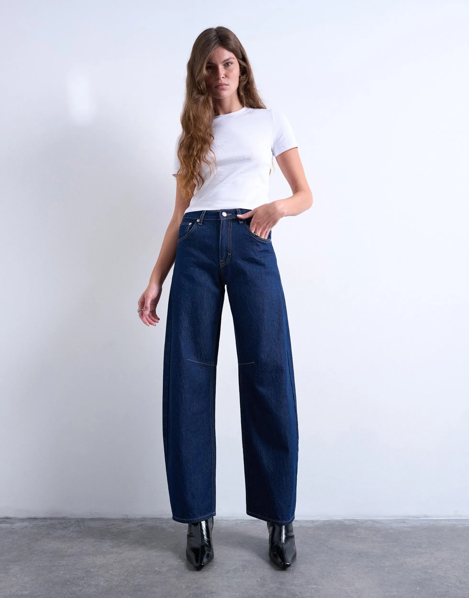 TSBENTE Mid Rise Normal geschnitten Jeans