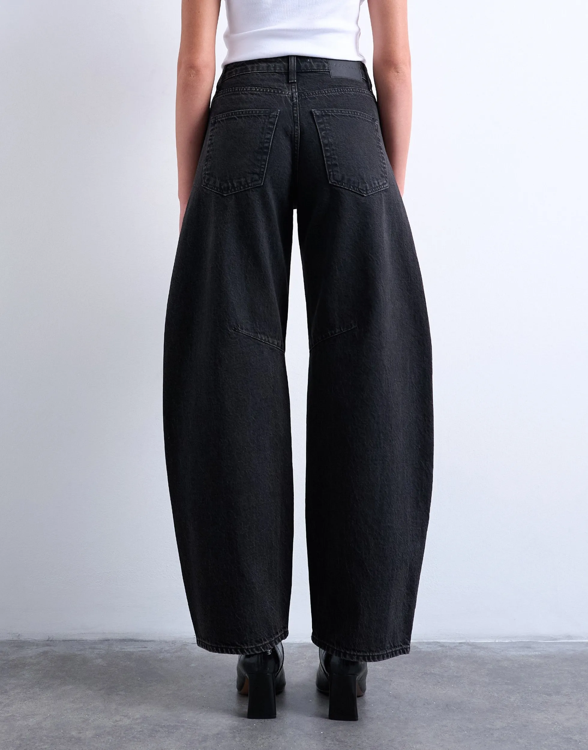 TSBRIT Hohe Taille Normal geschnitten Jeans