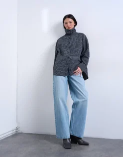 TSCINCH Niedrige Taille Weiter Beinschnitt Jeans