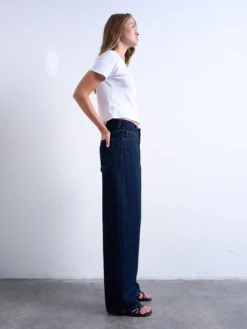 TSCINCH Niedrige Taille Weiter Beinschnitt Jeans