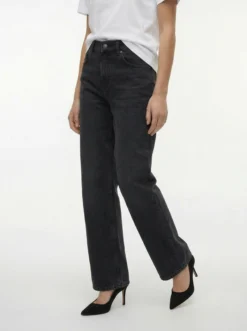 TSCINCH Niedrige Taille Weiter Beinschnitt Jeans