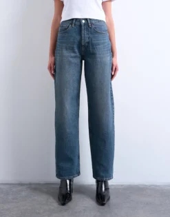 TSCOLUMN Mid Rise Gerade geschnitten Jeans