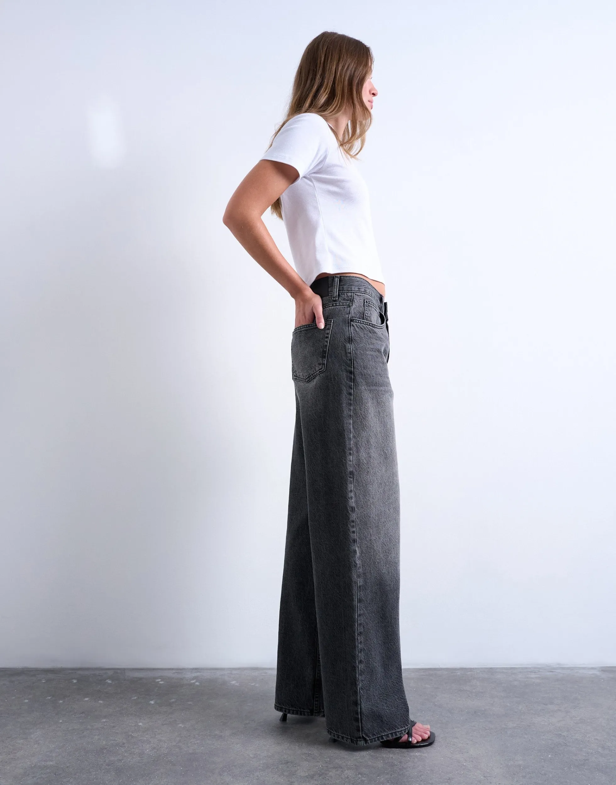 TSCOLUMN Mid Rise Normal geschnitten Jeans