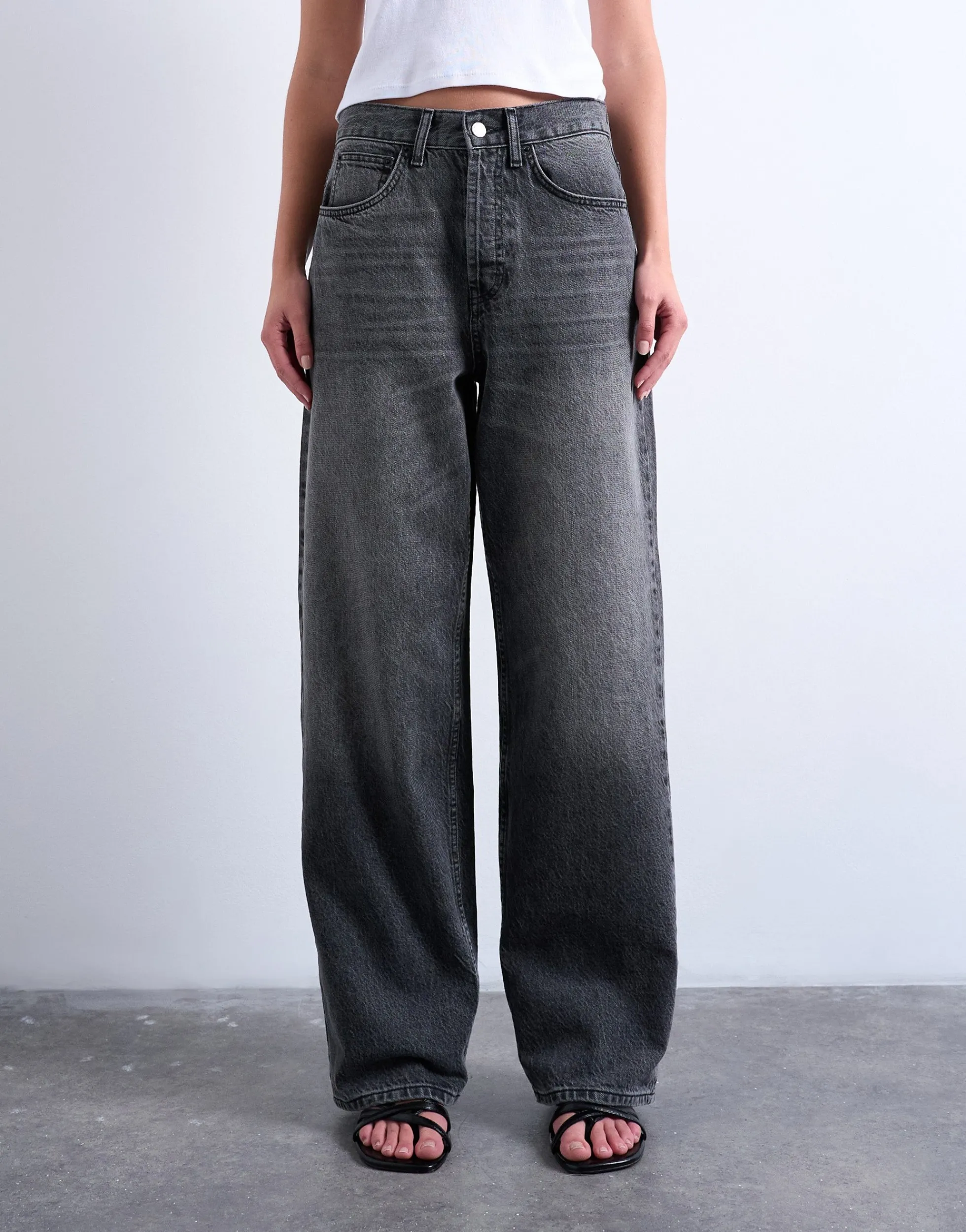 TSCOLUMN Mid Rise Normal geschnitten Jeans