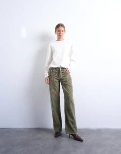 TSEMBER Niedrige Taille Normal geschnitten Jeans