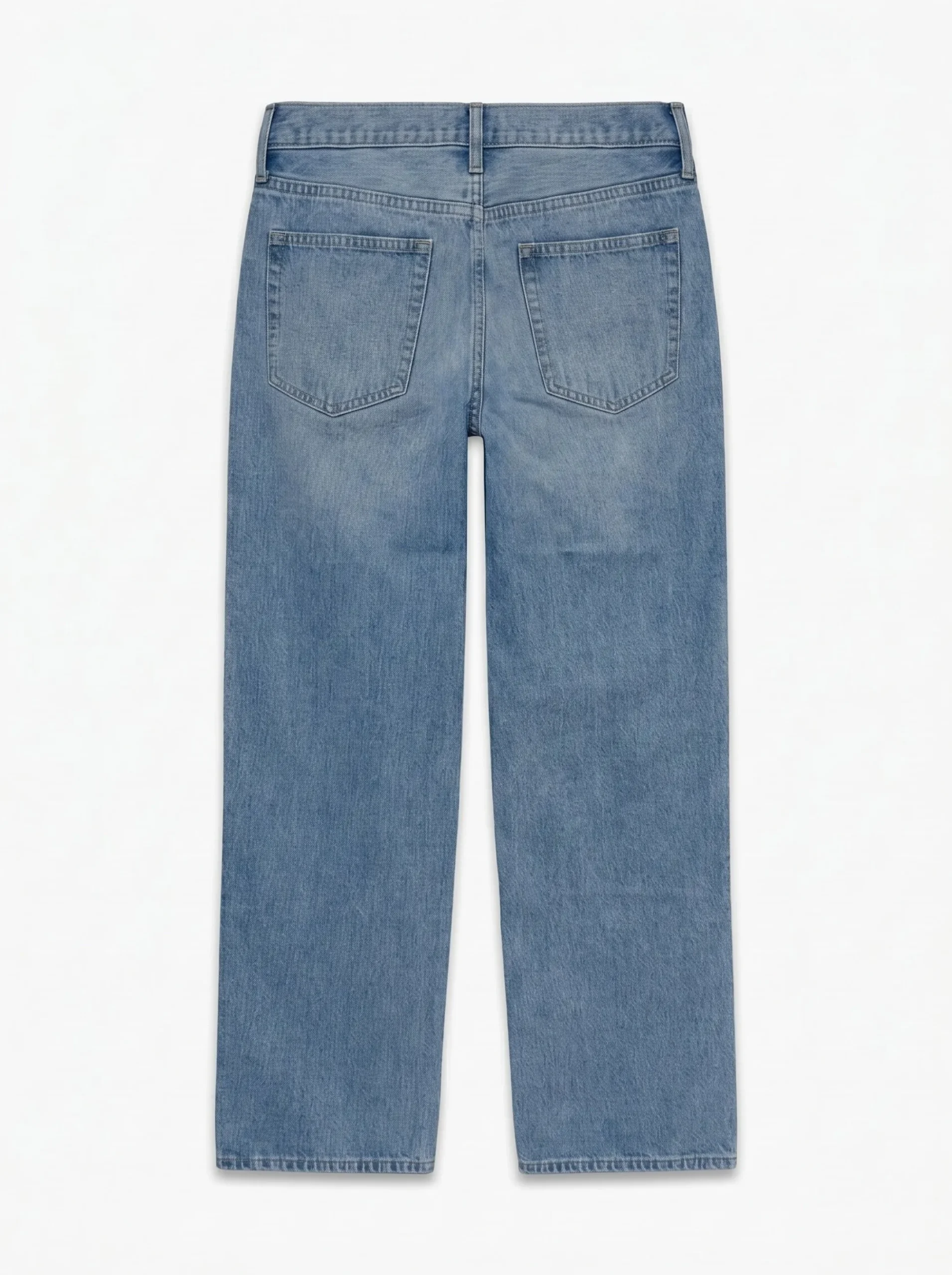 TSEMBER Niedrige Taille Weiter Beinschnitt Jeans