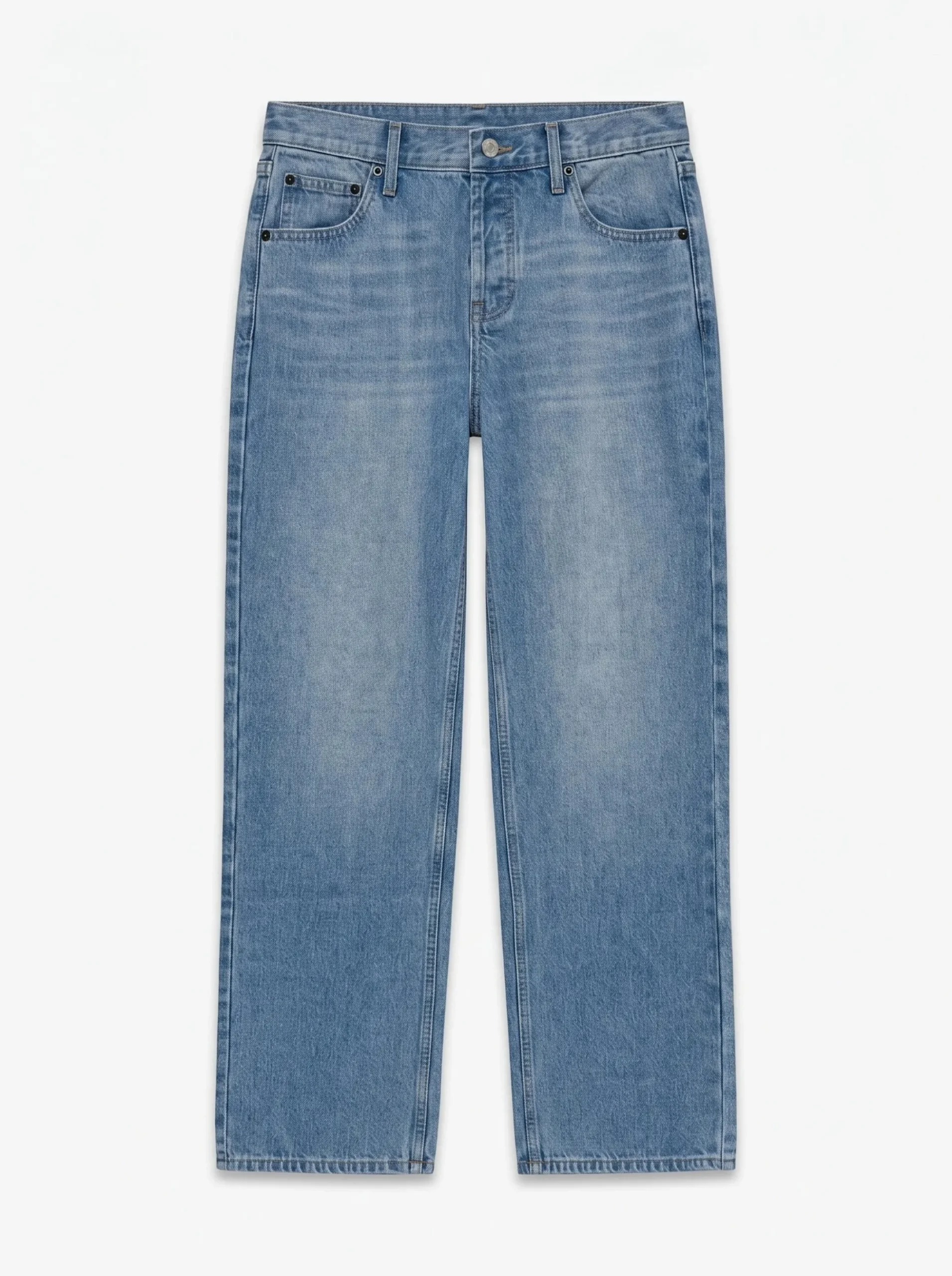 TSEMBER Niedrige Taille Weiter Beinschnitt Jeans