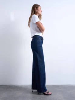 TSEMBER Niedrige Taille Weiter Beinschnitt Jeans