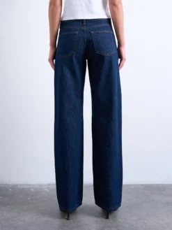 TSEMBER Niedrige Taille Weiter Beinschnitt Jeans