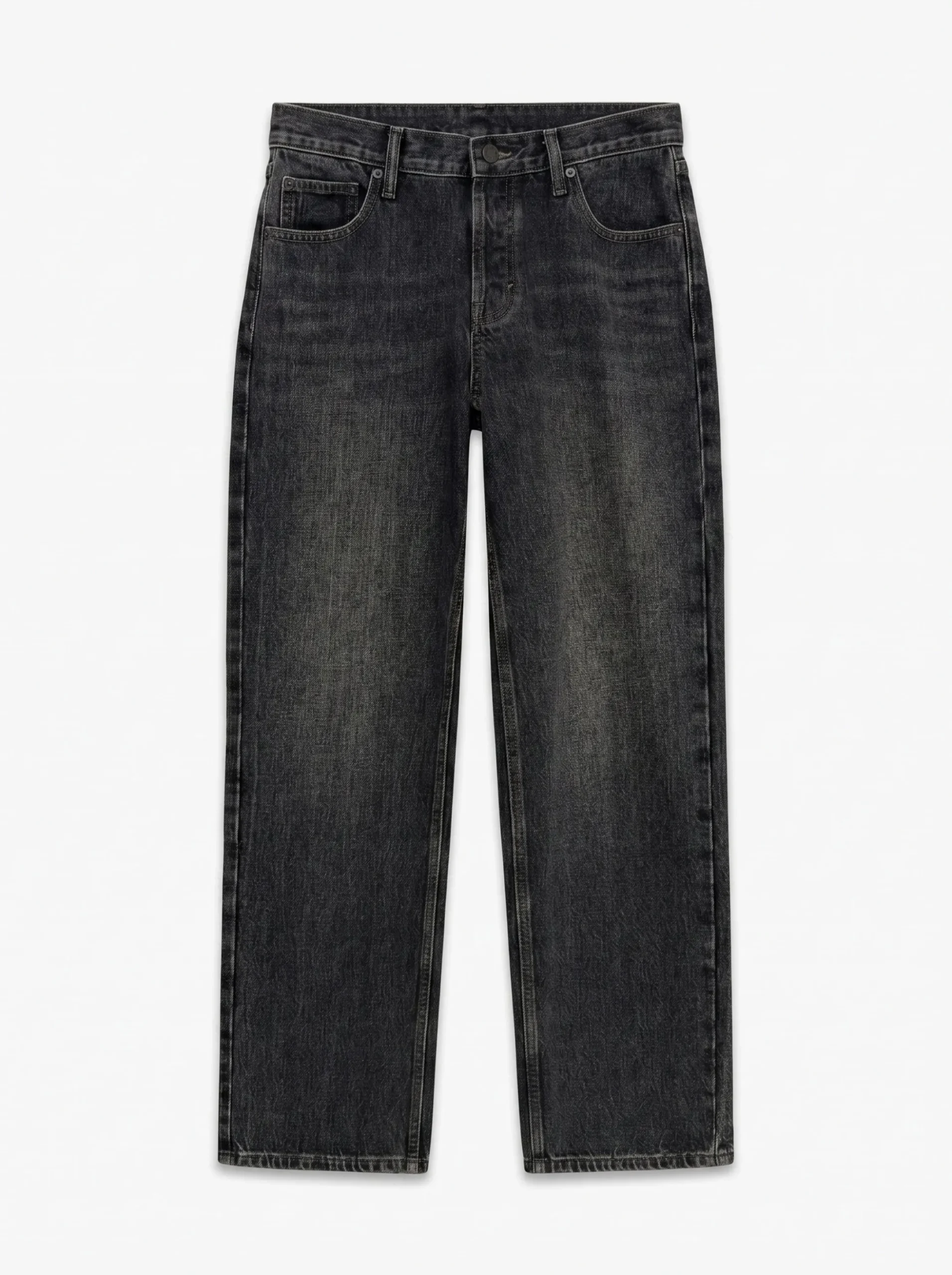 TSEMBER Niedrige Taille Weiter Beinschnitt Jeans