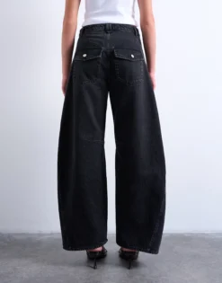 TSEMMA Hohe Taille Barrel Fit Jeans