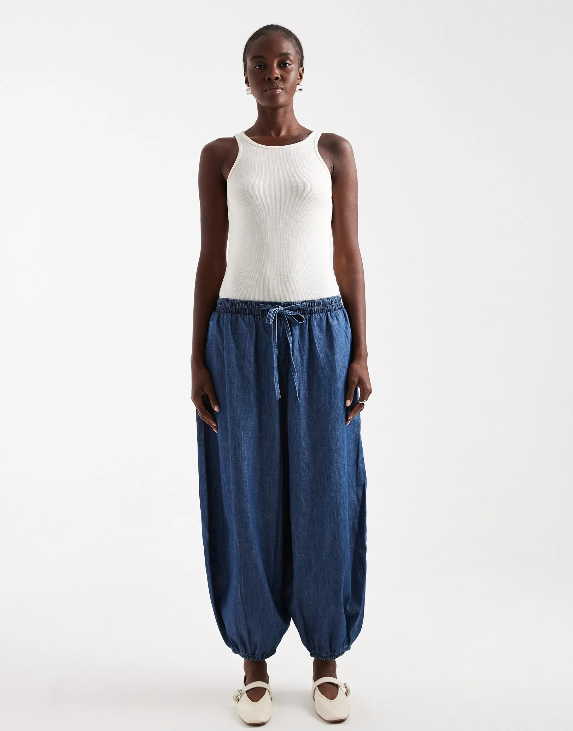 TSEVELYN Ballon Schnitt Jeans
