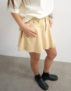 TSHANNA Hohe Taille Minirock