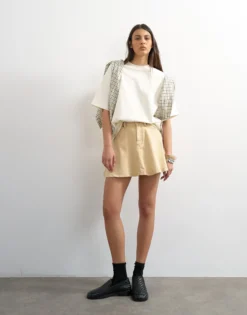 TSHANNA Hohe Taille Minirock