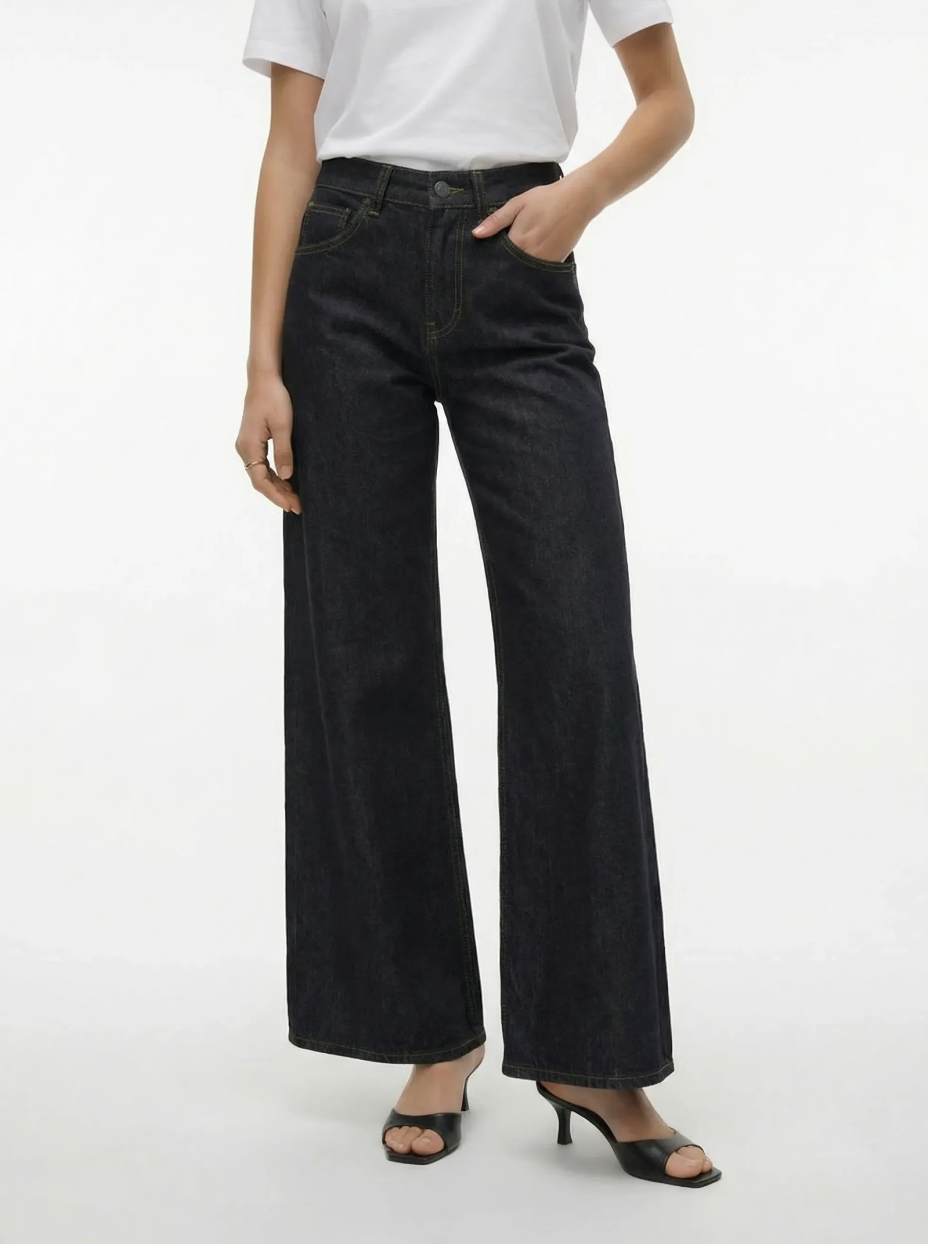 TSHORIZON Mid Rise Weiter Beinschnitt Jeans