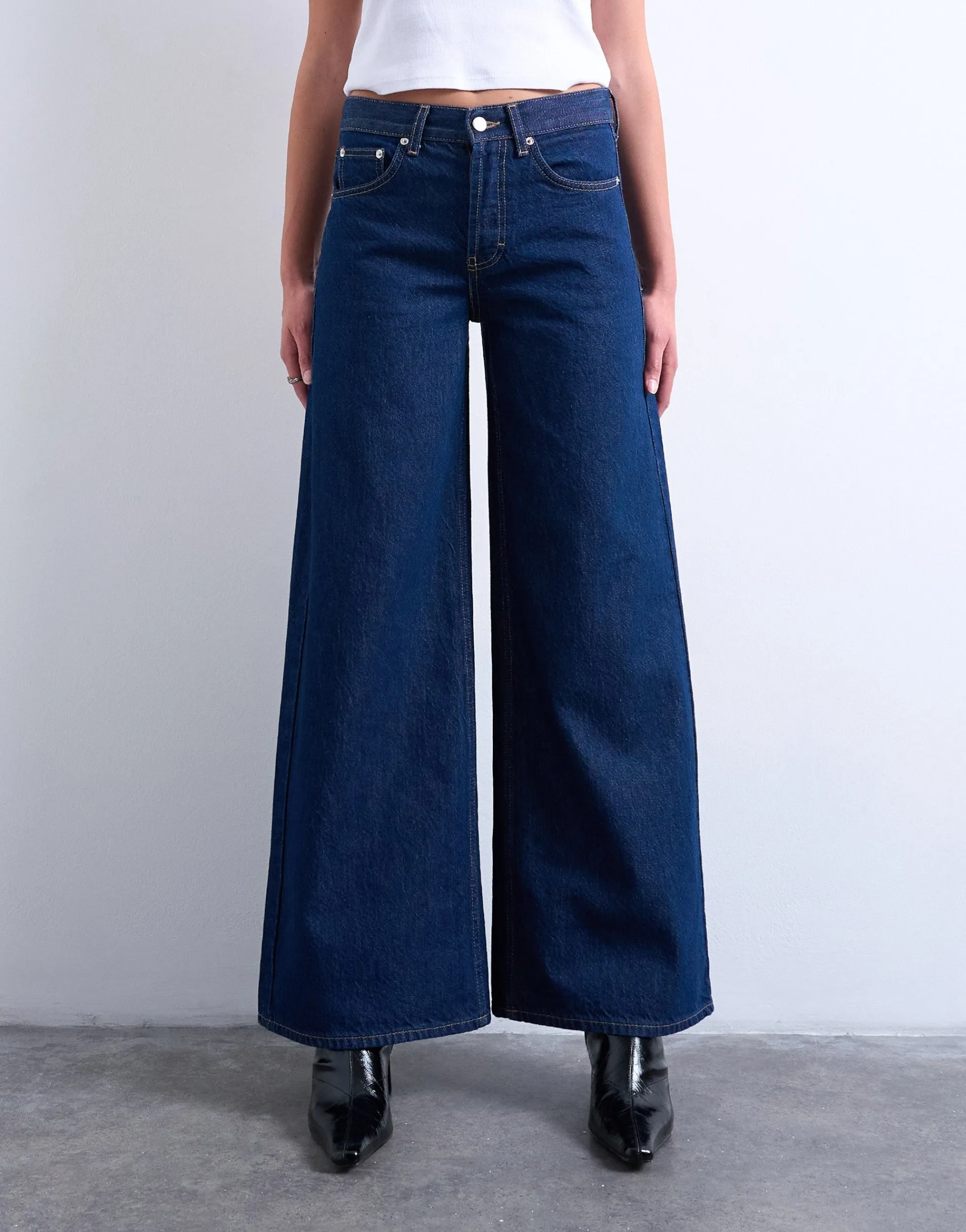 TSHORIZON Mid Rise Weiter Beinschnitt Jeans