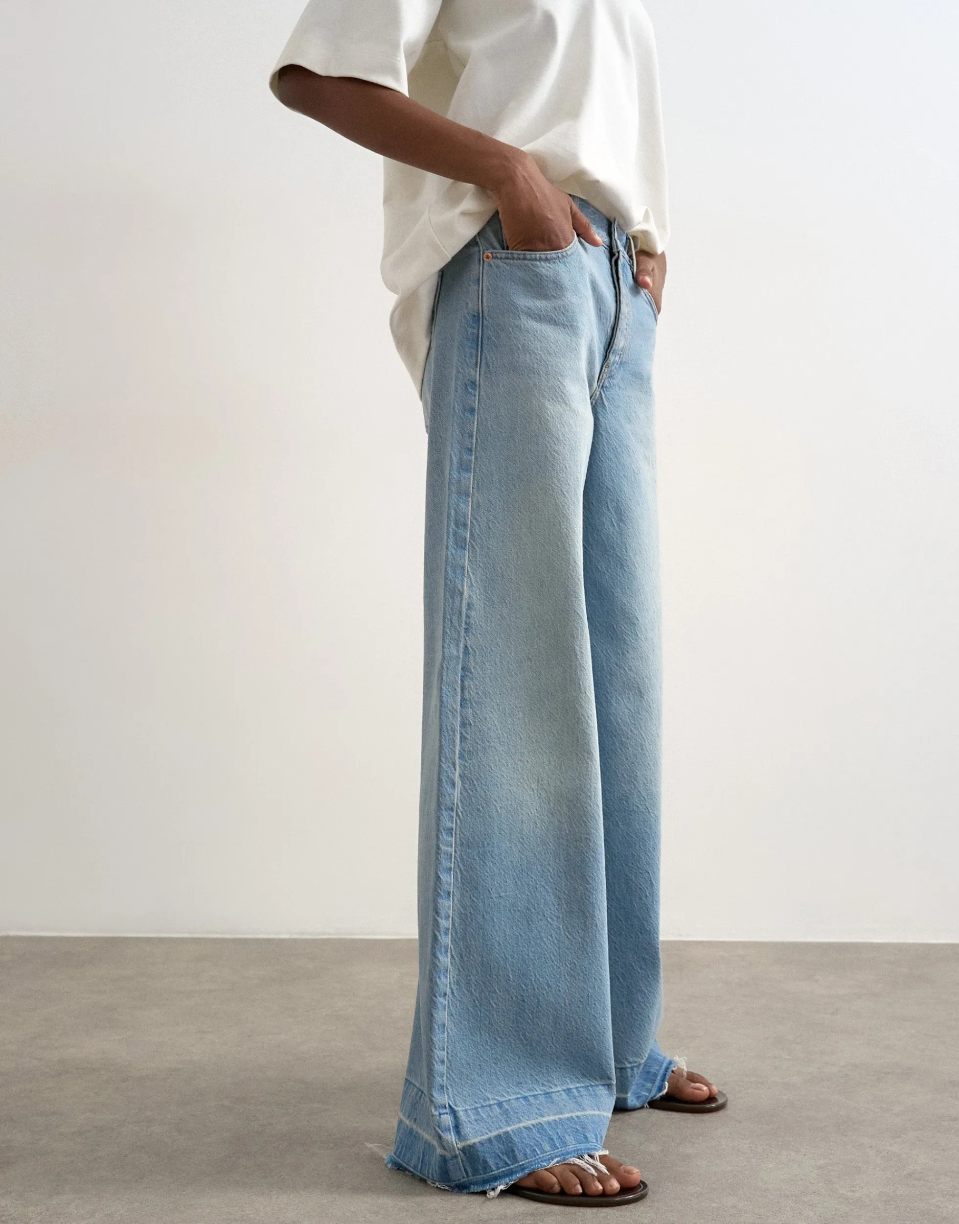 TSHORIZON Mid Rise Weiter Beinschnitt Jeans