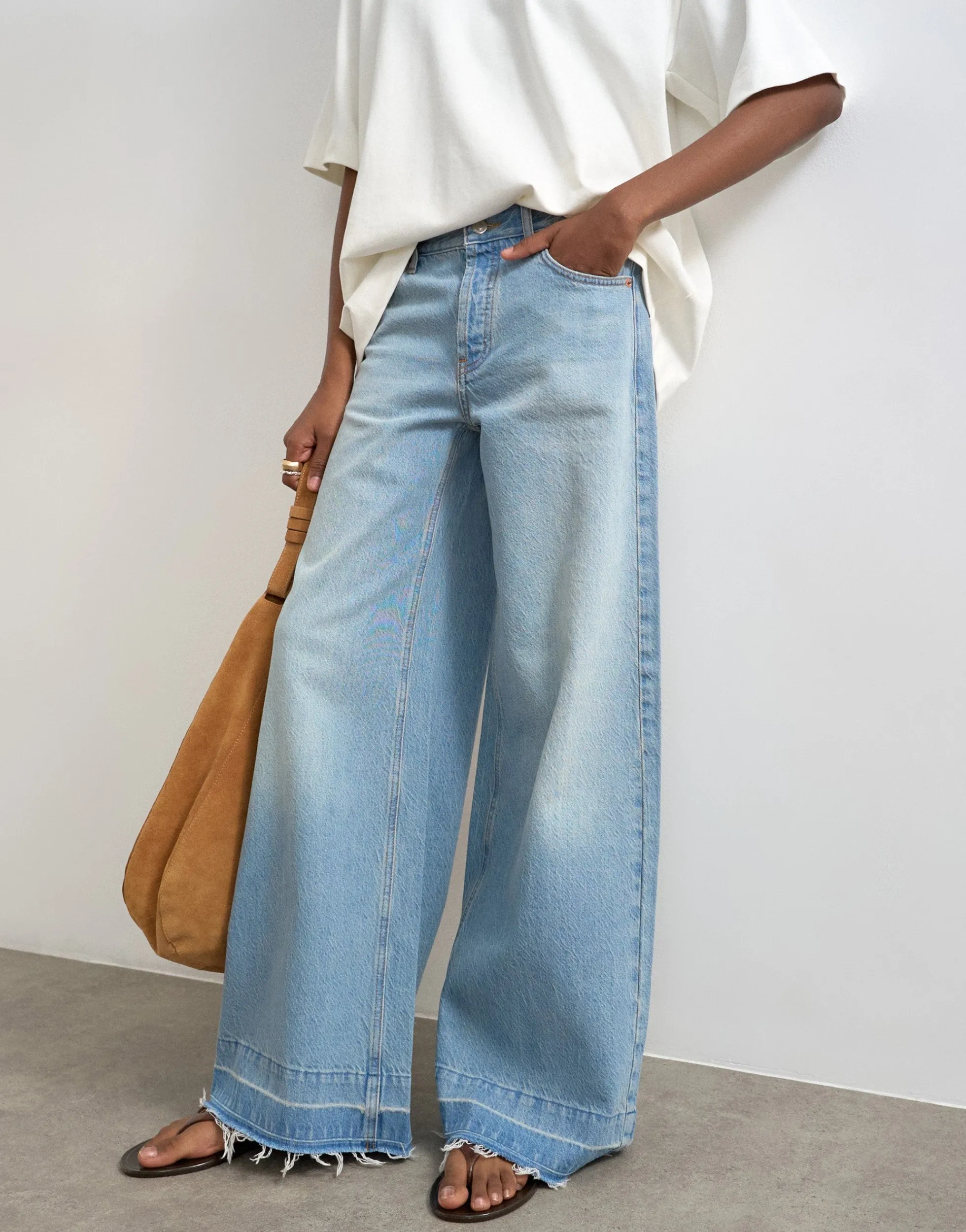 TSHORIZON Mid Rise Weiter Beinschnitt Jeans