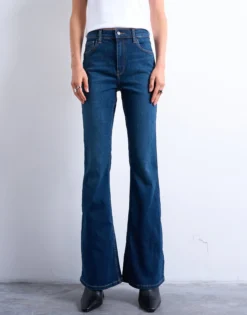 TSJAMIE Hohe Taille Ausgestellt Jeans