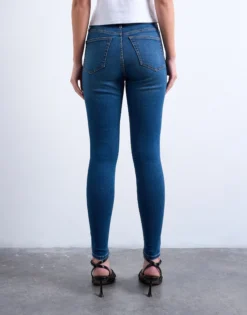 TSJAMIE Hohe Taille Skinny Fit Jeans