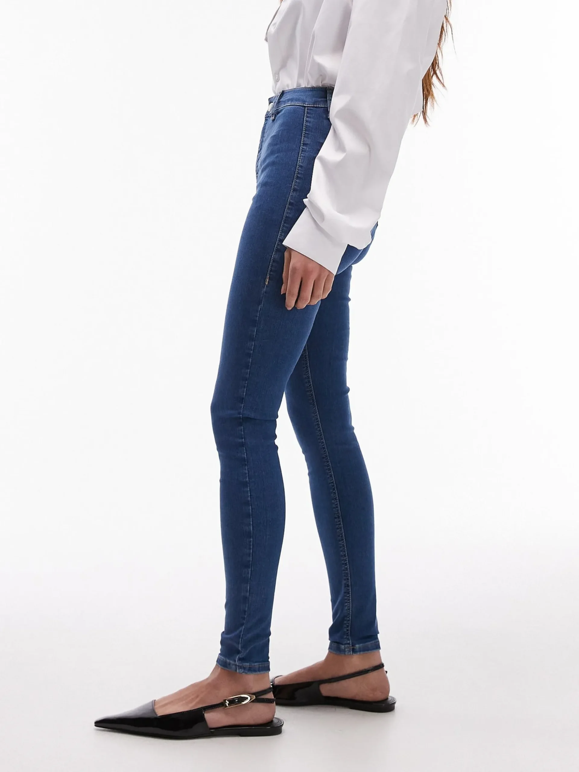 TSJONI Hohe Taille Skinny Fit Jeans