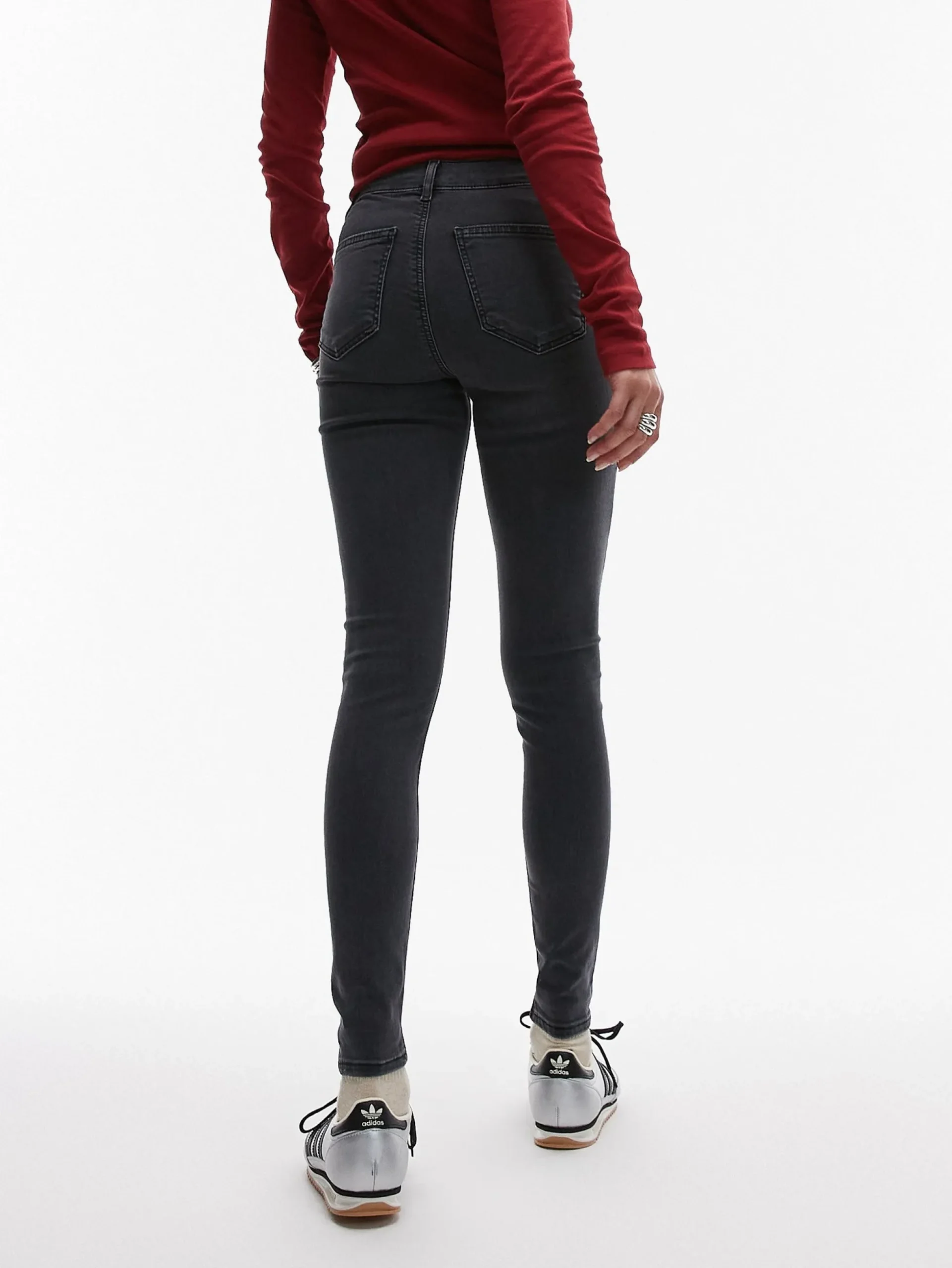 TSJONI Hohe Taille Skinny Fit Jeans