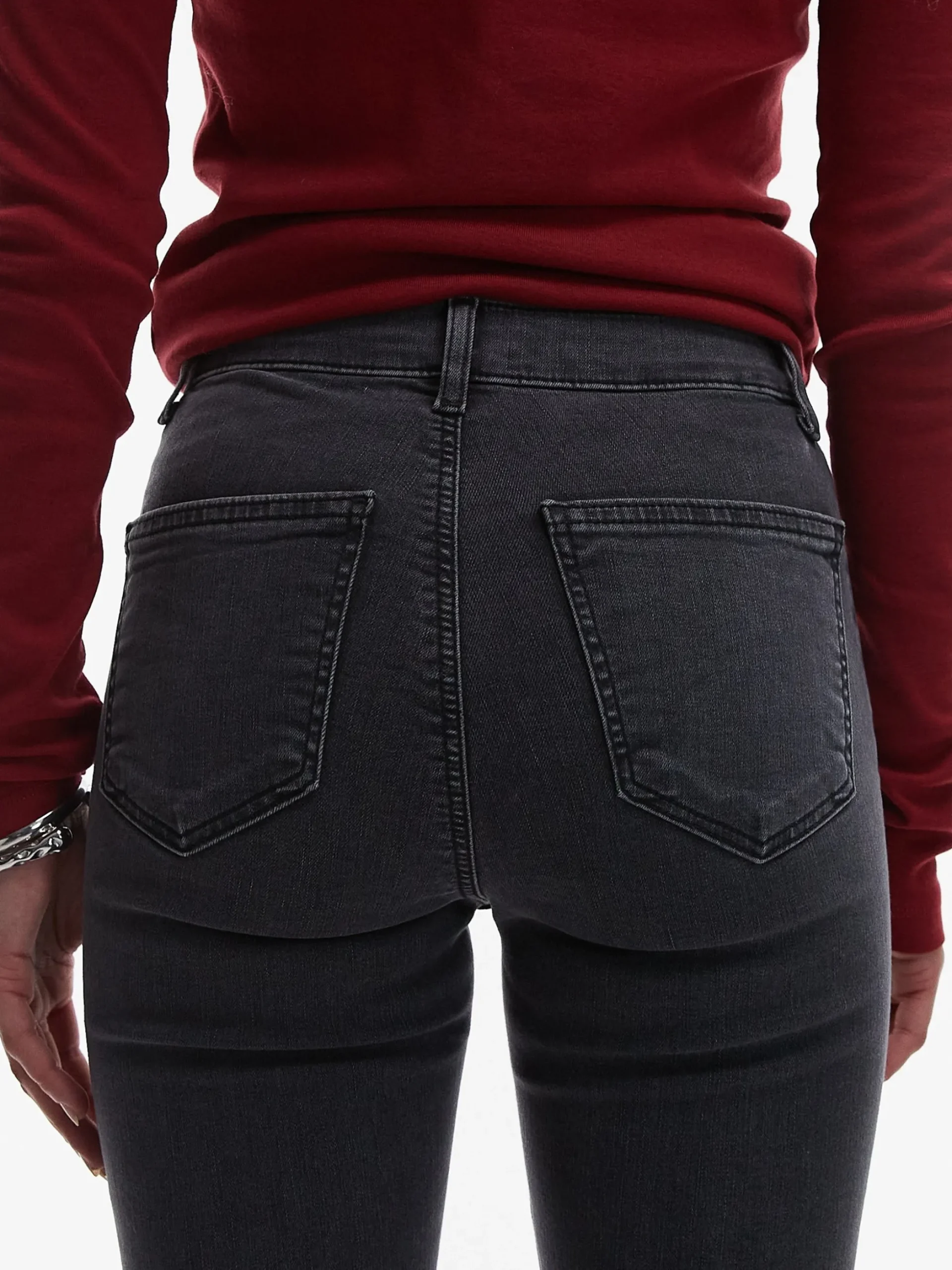 TSJONI Hohe Taille Skinny Fit Jeans