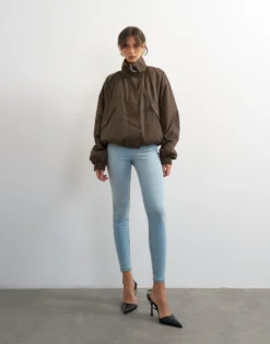 TSJONI Hohe Taille Skinny Fit Jeans