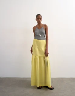 TSMARYA Hohe Taille Langer Rock