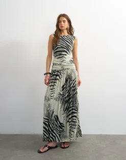 TSMAY Langes Kleid