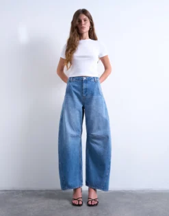 TSNANNA Barrel Fit Jeans