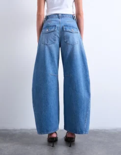 TSNANNA Barrel Fit Jeans