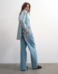 TSNORA Mid Rise Barrel Fit Jeans