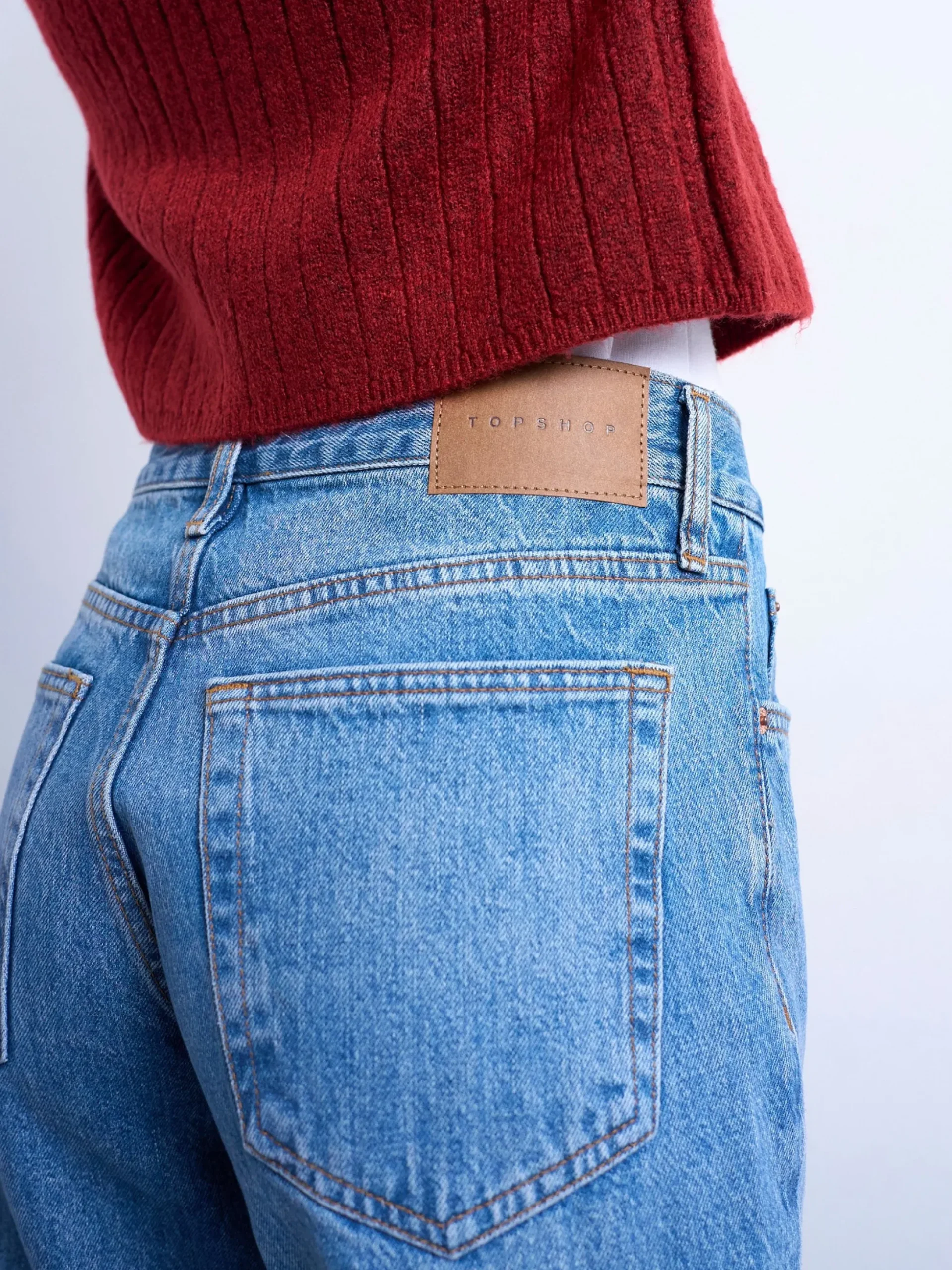 TSRUNWAY Mid Rise Gerade geschnitten Jeans