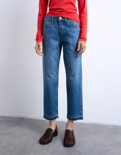 TSRUNWAY Mid Rise Gerade geschnitten Jeans
