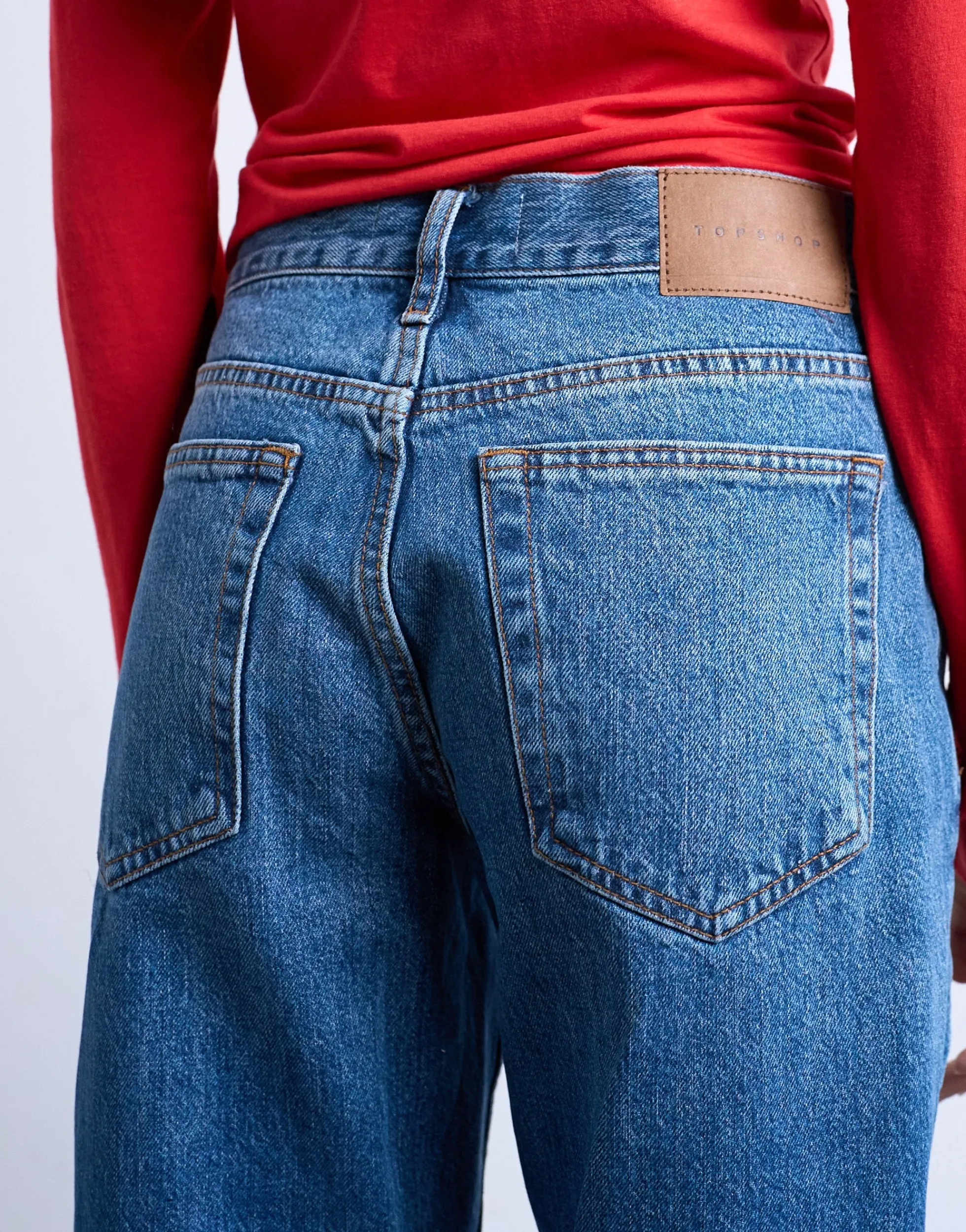 TSRUNWAY Mid Rise Gerade geschnitten Jeans