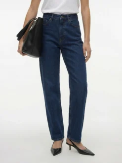 TSYVONNE Hohe Taille Gerade geschnitten Jeans