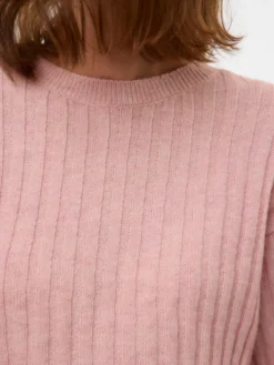 Verkürzt Rundhals Pullover